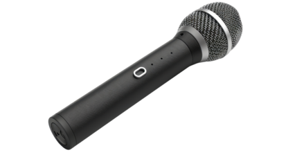 Microphone on transparent background