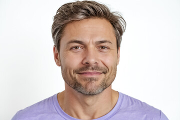 Portrait of a smiling man with stubble