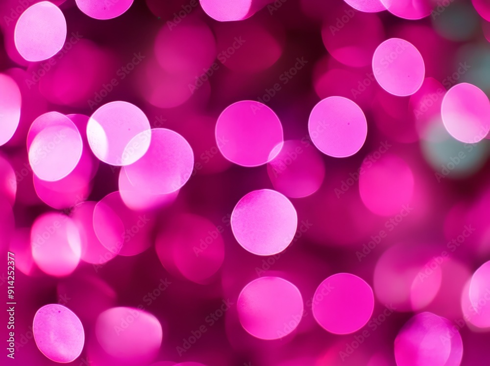 Aufkleber a light blur and defocus bokeh circle on a black sky background