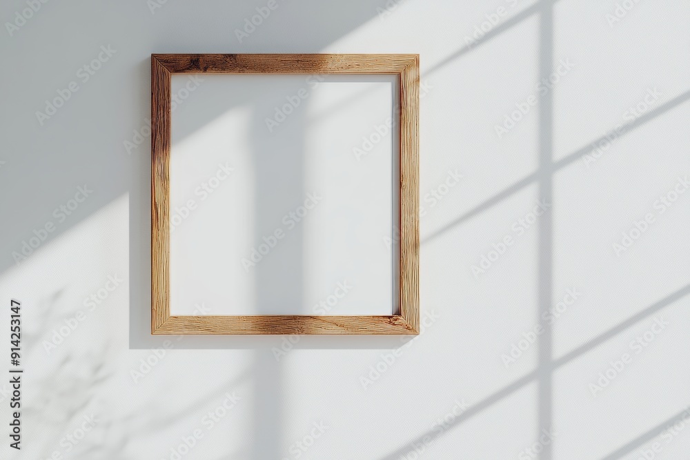 Poster this is a portrait large size 50x70, 20x28, a3,a4 wooden frame mockup on a white wall. this is a pos