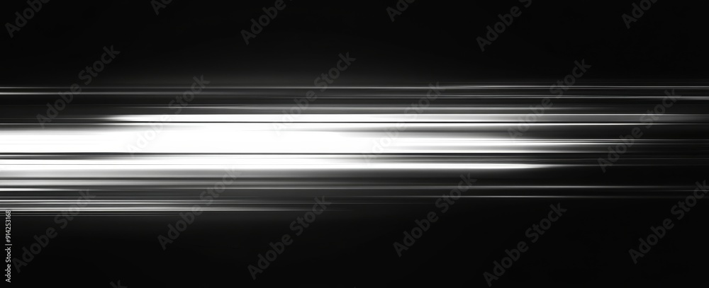 Poster an abstract light trail in the dark with motion blur