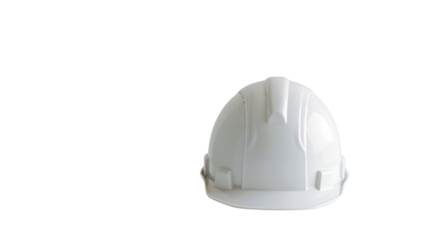 Safety helmet on transparent background