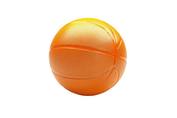 Obraz premium Close-up of an orange basketball isolated on transparent background. displaying detail and texture, perfect for sports-related projects or designs.