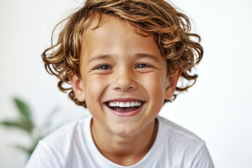 Portrait of a Happy Boy