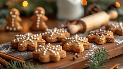 Fototapeta premium Festive Christmas Cookies