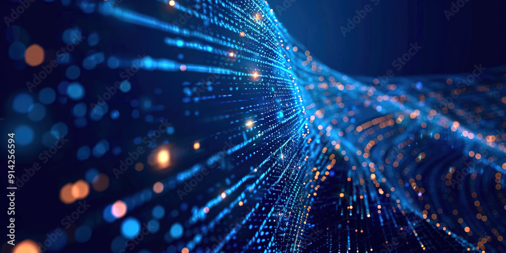 Poster Abstract virtual background with circle
