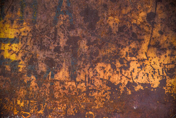 Rusty metal parts