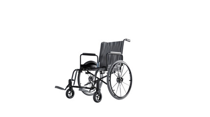 Fototapeta premium Wheel chair on transparent background 