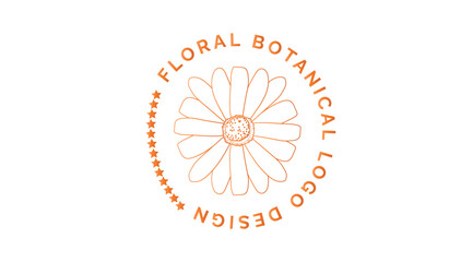  symbol on white,  floral, design, 