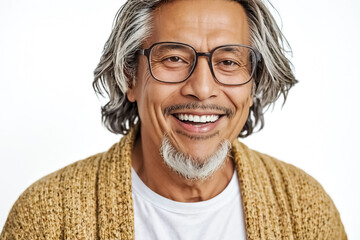 Fototapeta premium Happy senior man smiling
