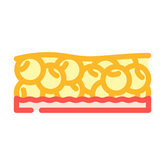 adipose tissue obesity overweight color icon vector. adipose tissue obesity overweight sign. isolated symbol illustration