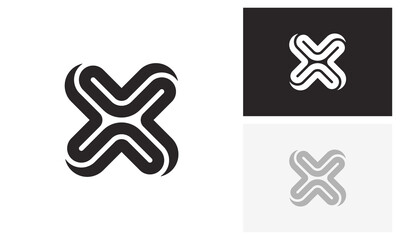 X logo, letter x, initial x logo design