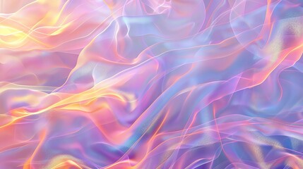 Obraz premium A mesmerizing abstract background featuring soft, flowing waves of pastel colors, ideal for creative and artistic projects.