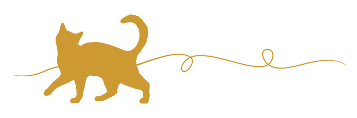 line art cat illustration  background for a cat day