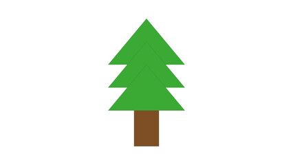 Obraz premium green christmas tree
