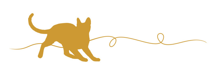 line art cat illustration  background for a cat day