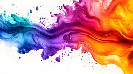 Fototapeta premium Multicolored effective and popular (fog, smoke, splash, wave) graphic resources on white background