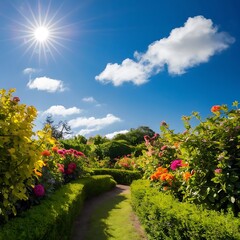 Obraz premium Beautiful flower background of ai.
