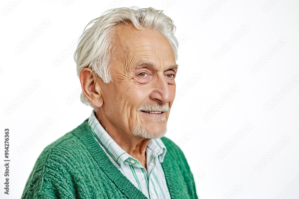 Poster Portrait of a smiling senior man