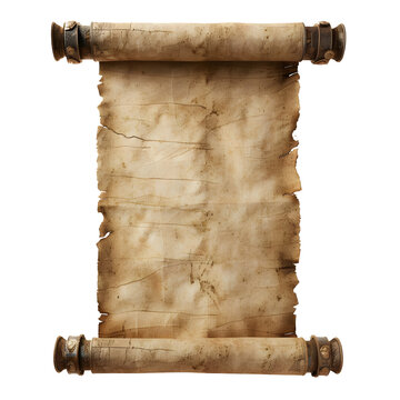 recommend clip art: Vintage scroll papyrus parchment paper isolated