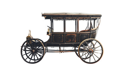 Vintage carriage on transparent background