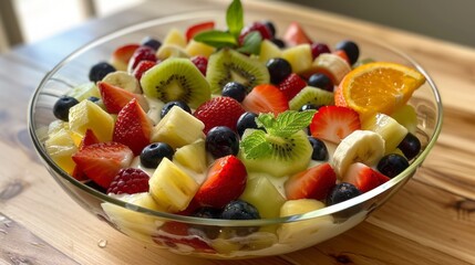 Fruit Salad with Yogurt and Honey