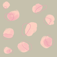 抽象モヤモヤと線の背景素材イラスト７