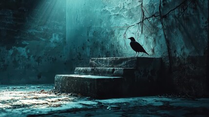 Obraz premium A moody product photo with added effects and digital manipulation, creating a dramatic scene,