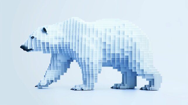 Stylized polar bear representing the Polaris data science Python package, symbolizing strength and precision in data analysis.