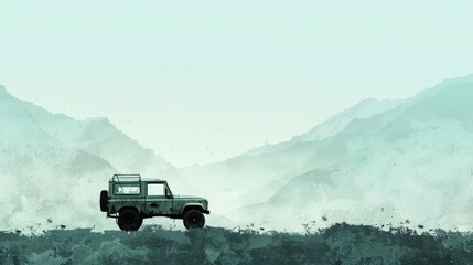 Off-road Adventure in Misty Mountains.