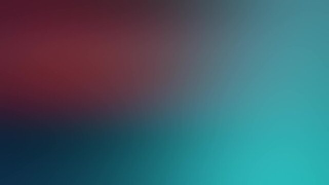 Vibrant seamless looped background, smooth gradient of teal, red, and blue hues, soft blurred textures creating calming atmosphere, suitable for digital wallpaper, Copy space.