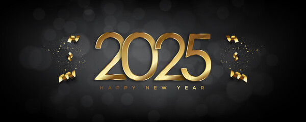 2025 Happy New Year Greeting Card
