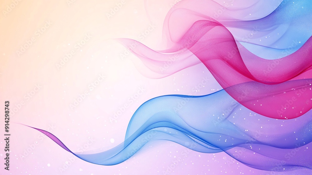 Aufkleber Smooth gradient background in pastel colors with a clean and minimalistic design creating a peaceful atmosphere Stock Photo with copy space