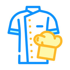 chef uniform restaurant color icon vector. chef uniform restaurant sign. isolated symbol illustration