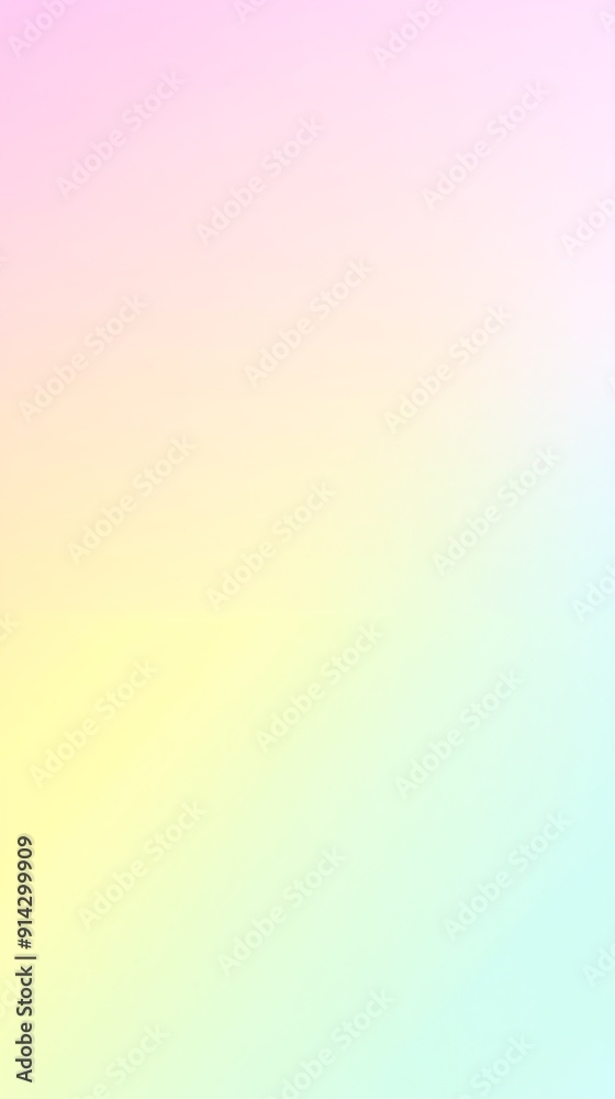 Aufkleber Smooth transition of pastel colors forming a soft gradient background with a simple and minimal design Stock Photo with copy space