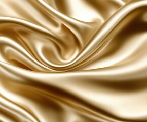Elegant golden satin fabric texture for luxurious background