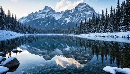 Winter Wonder in Snowy Peaks
