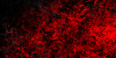 Abstract red grunge background with copy space. Dark red slate background toned classic color. old red color wall background texture. dirty rustic fire red texture.	
