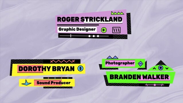 Colorful Lower Thirds(Part 01)