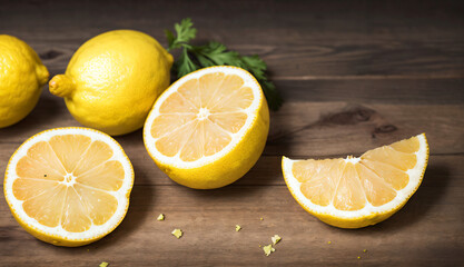 lemons on a table