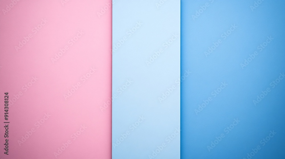 Poster Pastel-colored minimal symbols and icons with high detail and clean flat design lines Stock Photo with copy space