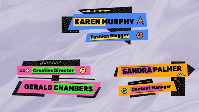 Colorful Lower Thirds(Part 02)