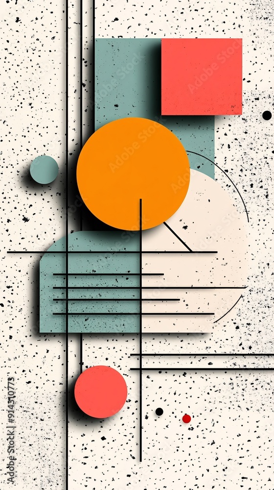 Aufkleber flat design pastel-colored minimal symbols and icons showcasing high detail and clean lines stock ph