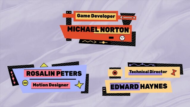 Colorful Lower Thirds(Part 03)