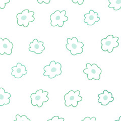 手描きの小さい花柄の背景イラスト２