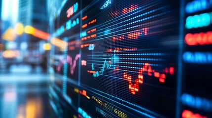 Financial Stock Market Graphs and Charts