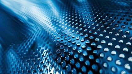 A blue and white image of a patterned surface with many small dots
