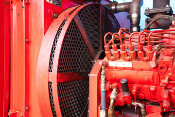 Ventilate fan part of the pumping unit machine, using to cooling the temperature inside. Industrial...