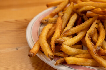 Gourmet french fries on a plate