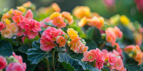 Vibrant flowers background